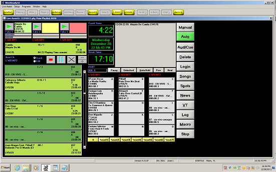 screenshot of Live Assist part of the ControlReady Radio Automation Software